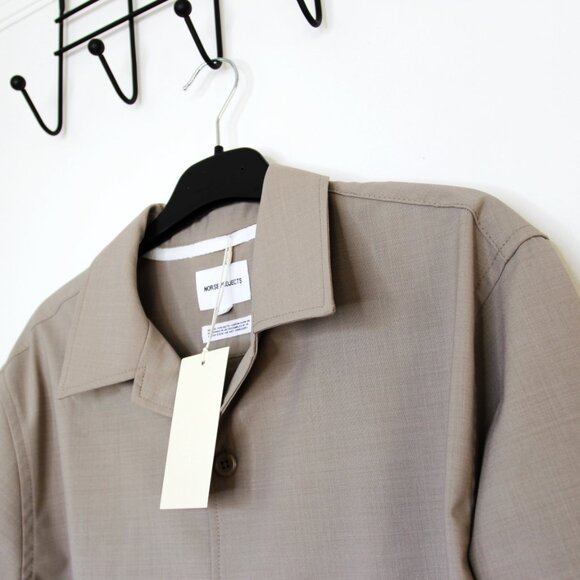 BNWT SS24 NORSE PROJECTS CARSTEN LIGHT WOOL LS SHIRT S - Picture 4 of 14